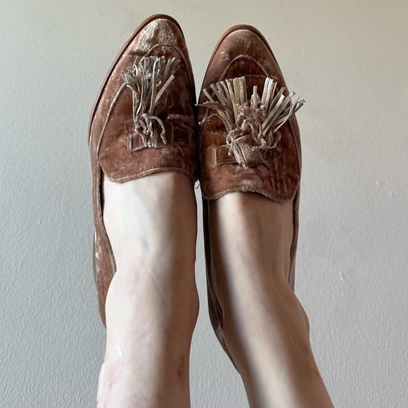 Rebecca Minkoff Edie Velvet Tassel Loafer Pump - Picture 3 of 5